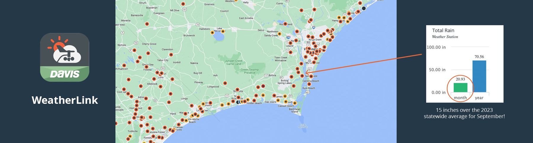 Visualizing the Powerful, Unnamed Storm that Battered Southeast North Carolina